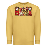 Antique Gold baseball mama Premium Sweatshirt - Jasminsmagicworld