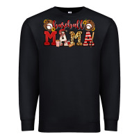 Black baseball mama Premium Sweatshirt - Jasminsmagicworld