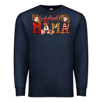 Navy baseball mama Premium Sweatshirt - Jasminsmagicworld