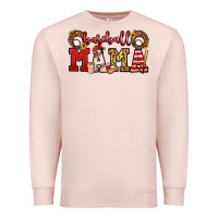 Pale Pink baseball mama Premium Sweatshirt - Jasminsmagicworld