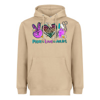 Mushroom peace love nail art Heavyweight Hoodie - AdoDesignShop