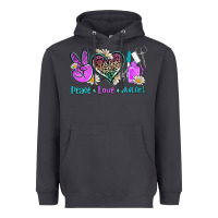 Smoke peace love nail art Heavyweight Hoodie - AdoDesignShop