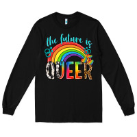 Black the future is queer Long Sleeve Tee - texasbilliewilder