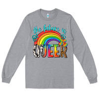 Heather Grey the future is queer Long Sleeve Tee - texasbilliewilder