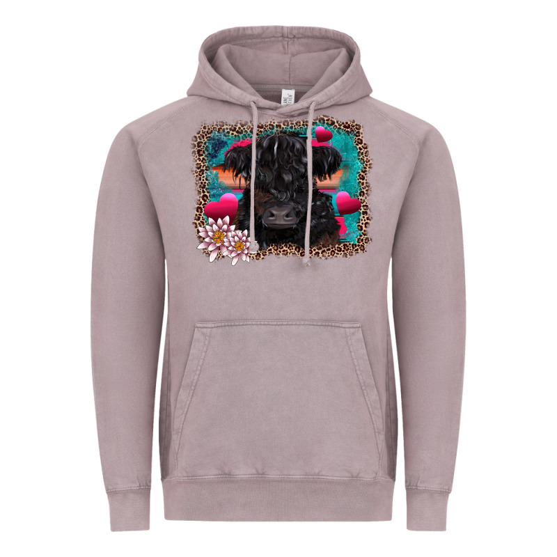 V.d Belted Galloway Cow Vintage Hoodie by AdoDesignShop | Teevron