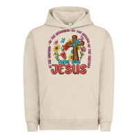 Pigment French Oak in the waiting there was jesus Urban Hoodie - MaliasSmallBusiness