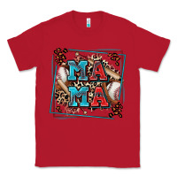 Red baseball mama with leopard Classic Tee - Zillion Design Studio