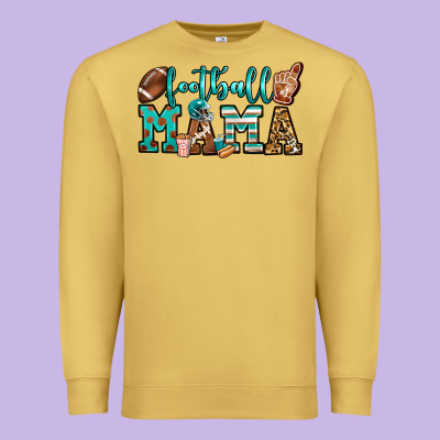 American Football Mama Premium Sweatshirt Designed By Jasminsmagicworld