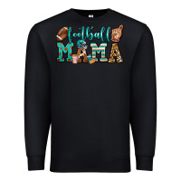 Black American football mama Premium Sweatshirt - Jasminsmagicworld