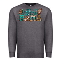 Charcoal Heather American football mama Premium Sweatshirt - Jasminsmagicworld