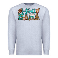 Heather Grey American football mama Premium Sweatshirt - Jasminsmagicworld