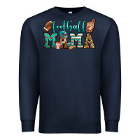 Navy American football mama Premium Sweatshirt - Jasminsmagicworld