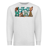 Oatmeal Heather American football mama Premium Sweatshirt - Jasminsmagicworld