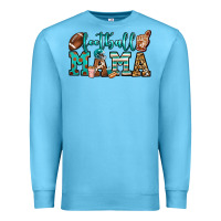 Ocean Blue American football mama Premium Sweatshirt - Jasminsmagicworld