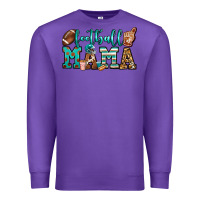Purple American football mama Premium Sweatshirt - Jasminsmagicworld