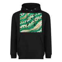 Black green glitter Heavyweight Hoodie - JahusDesignShop