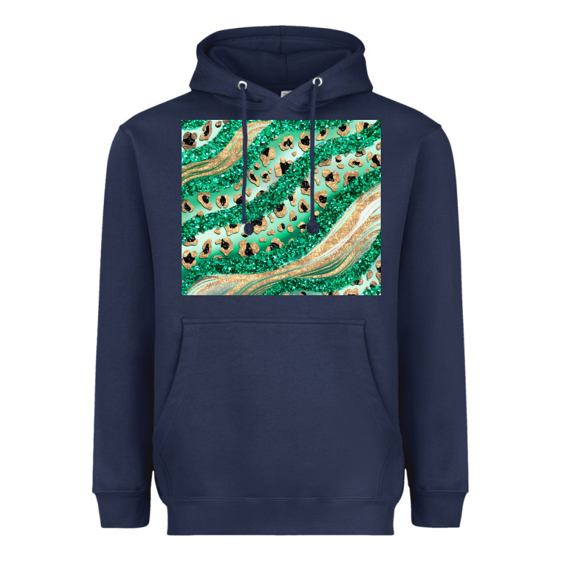 Green Glitter Heavyweight Hoodie by JahusDesignShop | Teevron