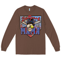 Chestnut ballpark mama Long Sleeve Tee - Zillion Design Studio