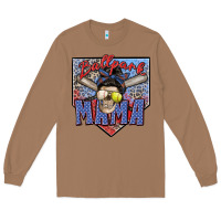 Toasted Coconut ballpark mama Long Sleeve Tee - Zillion Design Studio