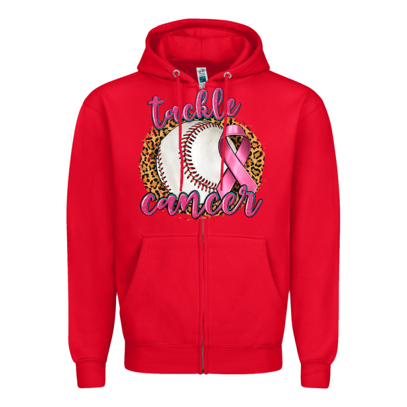 Tackle Cancer Baseball Zipper Hoodie by texasbilliewilder | Teevron