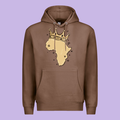 Africa With Crown Premium Hoodie Designed By Maliassmallbusiness