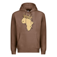 Chestnut africa with crown Premium Hoodie - MaliasSmallBusiness