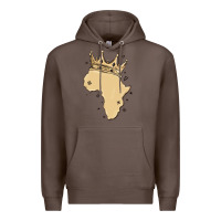 Coffee africa with crown Premium Hoodie - MaliasSmallBusiness