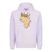 Lilac africa with crown Premium Hoodie - MaliasSmallBusiness
