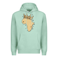 Seafoam africa with crown Premium Hoodie - MaliasSmallBusiness