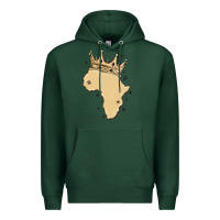Sports Green africa with crown Premium Hoodie - MaliasSmallBusiness