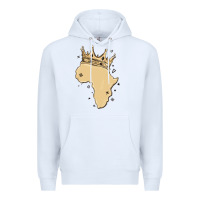 White africa with crown Premium Hoodie - MaliasSmallBusiness