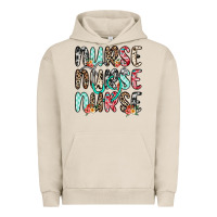 Pigment French Oak nurse nurse nurse Urban Hoodie - NancyCooperArtShop