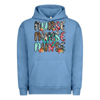 Pigment Pebble Blue nurse nurse nurse Urban Hoodie - NancyCooperArtShop