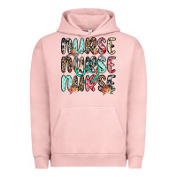 Pigment Salmon nurse nurse nurse Urban Hoodie - NancyCooperArtShop