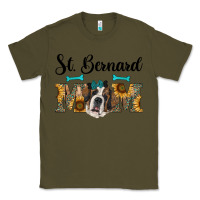 Army Green western st. bernard mom Classic Tee - RanaPortraitStore
