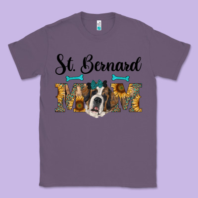 Western St. Bernard Mom Classic Tee Designed By Ranaportraitstore