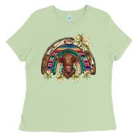 Matcha scottish calf rainbow Ladies Tee - BarkalooDesign