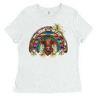 Scottish Calf Rainbow Ladies Tee | Teevron