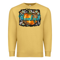 Antique Gold Thankful Pumpkin Premium Sweatshirt - Artiststas