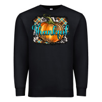 Black Thankful Pumpkin Premium Sweatshirt - Artiststas