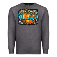 Charcoal Heather Thankful Pumpkin Premium Sweatshirt - Artiststas