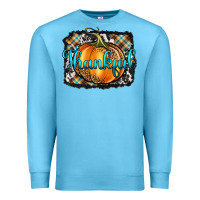 Ocean Blue Thankful Pumpkin Premium Sweatshirt - Artiststas