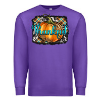 Purple Thankful Pumpkin Premium Sweatshirt - Artiststas