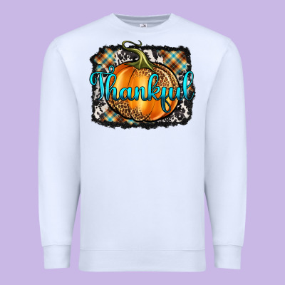 Thankful Pumpkin Premium Sweatshirt Designed By Artiststas