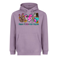 Lavender peace love hair stylist Heavyweight Hoodie - AdoDesignShop
