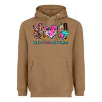 Toasted Coconut peace love hair stylist Heavyweight Hoodie - AdoDesignShop