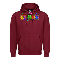 Burgundy pride human Zipper Hoodie - Zillion Design Studio