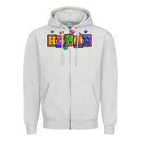Dove Grey pride human Zipper Hoodie - Zillion Design Studio