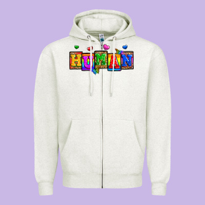 Pride Human Zipper Hoodie Designed By Zillion Design Studio