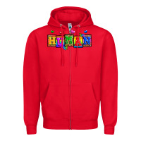 Red pride human Zipper Hoodie - Zillion Design Studio